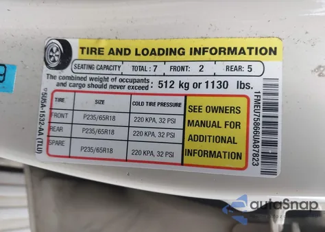 2006 Ford Explorer Limited из США, поврежденный, VIN 1FMEU75866UA87823